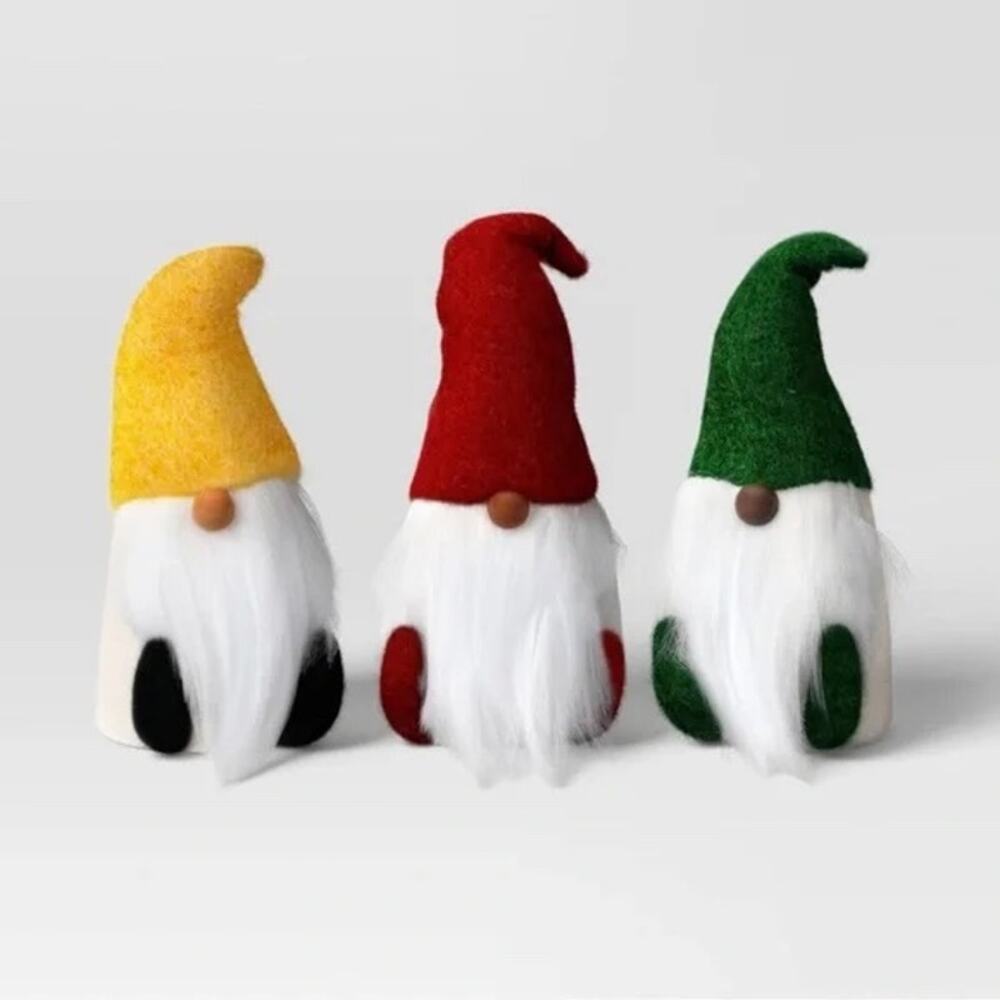 Wondershop Open Box Set of 3 Christmas Gnomes Holiday Decor Set